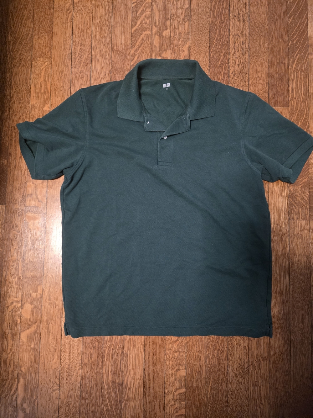 Uniqlo Men's Forest Green Polo